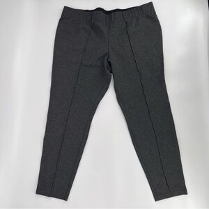 NWT Ava & Viv Heather Gray Mid-Rise Comfort Waist Pants Size 2X (20W/22W) Womens
